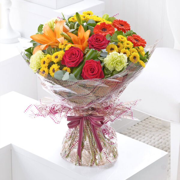 Fireside hand-tied
